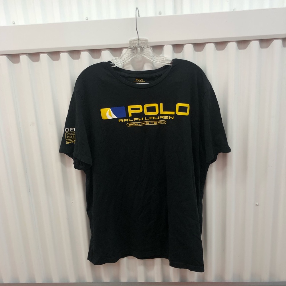 Polio Ralph Lauren Black Sailing  T-shirt Size XXL